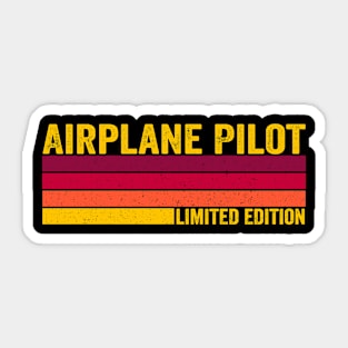 Airplane Pilot Sticker